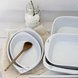 Emeril Super White Bakerware Gratin 14-inch Dish