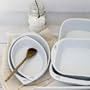 Emeril Super White Bakerware Gratin 14-inch Dish