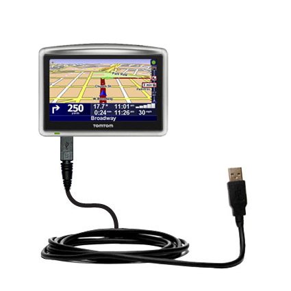 Classic Straight USB Cable for the TomTom XL 330 with Power Hot Sync and Charge capabilities - uses Gomadic TipExchange Technology