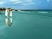Woman and Child on the Beach - 24"W x 18"H - Peel and Stick Wall Decal by Wallmonkeys