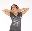 Se7en Deadly Seven Deadly Sins Tattooed Artoria Sexy Gray V Neck