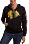 Chicago Blackhawks -Black- Women's Giant Logo Hooded Sweatshirt