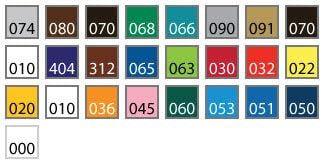 12" x 6" - 45 Sheets of Assorted Glossy Colors of Permanent Adhesive-Backed Vinyl for Craft, Hobby, Cricut Cutters