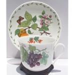 Heritage Fruit English Bone China Breakfast Cup and Saucer