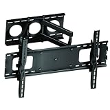 Buy Adjustable Tilt Swivel Dual Arm Wall Mount Bracket For LCD Plasma HDTV 32 to 63...