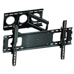 Adjustable Tilt Swivel Dual Arm Wall Mount Bracket For LCD Plasma HDTV 32 to 63 Inch