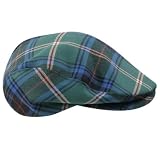 Green Earth Tartan & Tweed 3 pt. Tartan Ivy Cap Tartan/Small