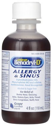 Children's Benadryl-D Allergy & Sinus - 4 oz.