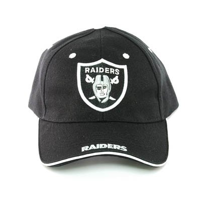 NFL OAKLAND RAIDERS BLACK POLYESTER WOOL HAT CAP NEW