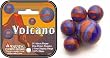 Mega Marbles - VOLCANO MARBLES NET (1 Shooter Marble, 24 Player Marbles & 2 Display Rings)