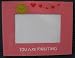 "You Are Ribbiting" Frog & Hearts Pink 4" X 6" Photo Frame