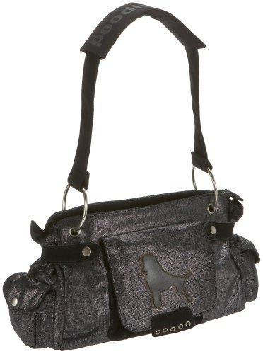 Poodlebag Friday Black 30 x 10 x 28  Umhängetasche rechteckig