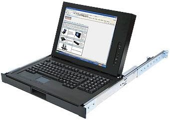 Recortec RMM-617 17in Rack Mount LCD Monitor w/Touchpad 1RU Black