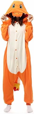 HYY@ Kigurumi Pajamas Cosplay / Dragon Leotard/Onesie Halloween Animal Sleepwear Orange Patchwork Polar Fleece Kigurumi Unisex Halloween , xl