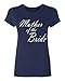 P&B Mother of The Bride Women's T-Shirt, XL, Navy