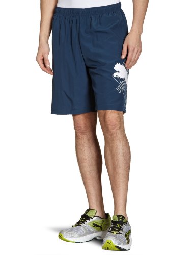 PUMA Herren Bermuda Cat Logo, dark denim-white, S, 819472 04 Preisvergleich