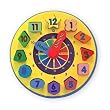 Melissa & Doug Wooden Shape Sorting Clock