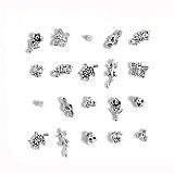 Sterling Silver Nose Studs in 20 Different Shapes (20 Pieces/Box)