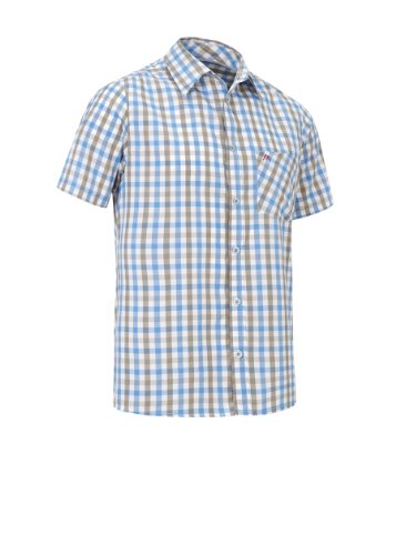 maier sports Herren Hemd 1/2 Arm Larry, blue check, 48, 142000_3005 Preisvergleich