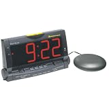 Wake Assure Clock WITH BED SHAKER for the Hard of Hearing