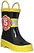 Little Boy's Black Fire Chief Rain Boots (Toddler / Little Kids)