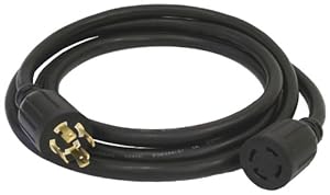 GenTran RJB10425 25-Foot 30 Amp Power Cord for up to 7500-Watt Generators
