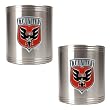 DC United Soccer 2pc Stainless Steel Can Holder Set - Primary Team Logo MAJOR-LEAGUE-SOCCER Soccer