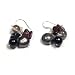 Oi! - E2069 - Boucles d'oreille Femme - Grenat - Perle d'eau douce - Onyx