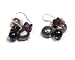 Oi! - E2069 - Boucles d'oreille Femme - Grenat - Perle d'eau douce - Onyx