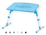 Ultra Light Weight Laptop desk,table or workstation for floor, couch, bed or chairs-Blue Color