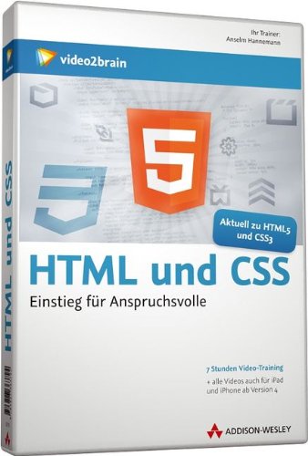 HTML5 und CSS3 - Videotraining (PC+MAC+Linux)
