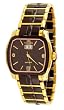 Oniss #ON605-LG4 Women's Sappir Burgandy Ceramic Watch with Gold Trim