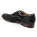 Ferro Aldo Round Toe Black Men's Dress Shoes Lace up Denim Friendly Block Heel Modern Mfa139255