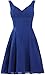 ANTS Women's Pleated Sweetheart Bridesmaid Dresses A Line Cocktail Gown