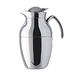 Alfi Novo Chrome Plated Metal Thermal Carafe, 10-Cup