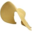 UPF Sun Beach Solid Hat Floppy 8" XL Brim Shape Natural