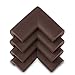 KINGLAKE Thick Baby Safety Softener Table Edge Guard Protector (12PCS Coffee)
