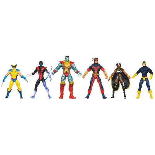  35th Anniversary 6 Pack Giant Size Marvel Universe Exclusive Action Figure Set X-Men Wolverine Nightcrawler Storm Cyclops Colossus Thunderbird Exclusive