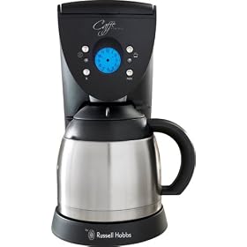 Russell Hobbs 13912 10 Cup Thermal Coffee Maker with 24hr programmable timer and brew strength selector