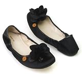 All Black 'Bloom' Flat (Black)