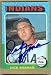 Dick Bosman Autographed/Hand Signed Baseball Card (Cleveland Indians) 1975 Topps