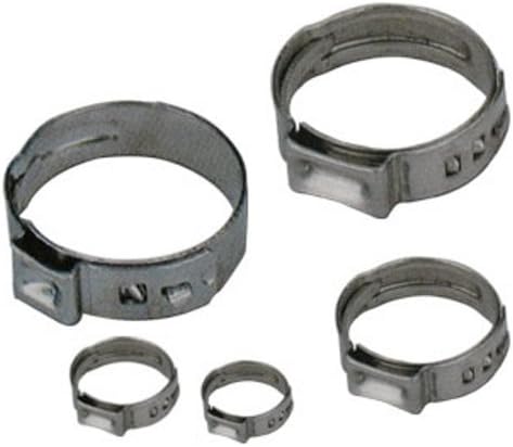 50 pcs Stainless, Steel Single Ear Hose Clamps size 31/64" or 12.8mm
