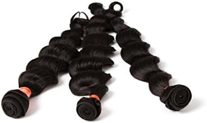 Wigiss 100% Unprocessed Human Hair Extensions Top Grade Deep Wave Brazilian Virgin Hair Weave 100g/Bundle Natural Color 3 Bundles Mixed Length 12" 14" 16"