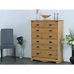Schubladenkommode Mexico "Noa" Kommode Sideboard aus massiver Kiefer Neu