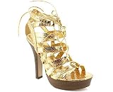 SNAKE LACE-UP STRAPPY PLATFORM