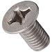 18-8 Stainless Steel Machine Screw, Plain Finish, Flat Head, Phillips Drive, Meets DIN 965, 16mm Length, Fully Threaded, M8-1.25 Metric Coarse Threads (Pack of 25)