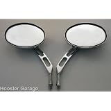 Custom Slotted Stem Motorcycle Mirrors - Honda Sabre Spirit 700 750 1100 by Custom Accessories
