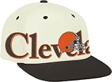 Cleveland Browns Reebok Throwback Team Name & Logo Snap Back Hat