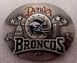 DENVER BRONCOS (LIMITED EDITION) NFL LICENSED FOOTBALL BUCKLE