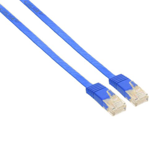InLine Patchkabel flach, UTP, Cat.6, 7m blau Preisvergleich